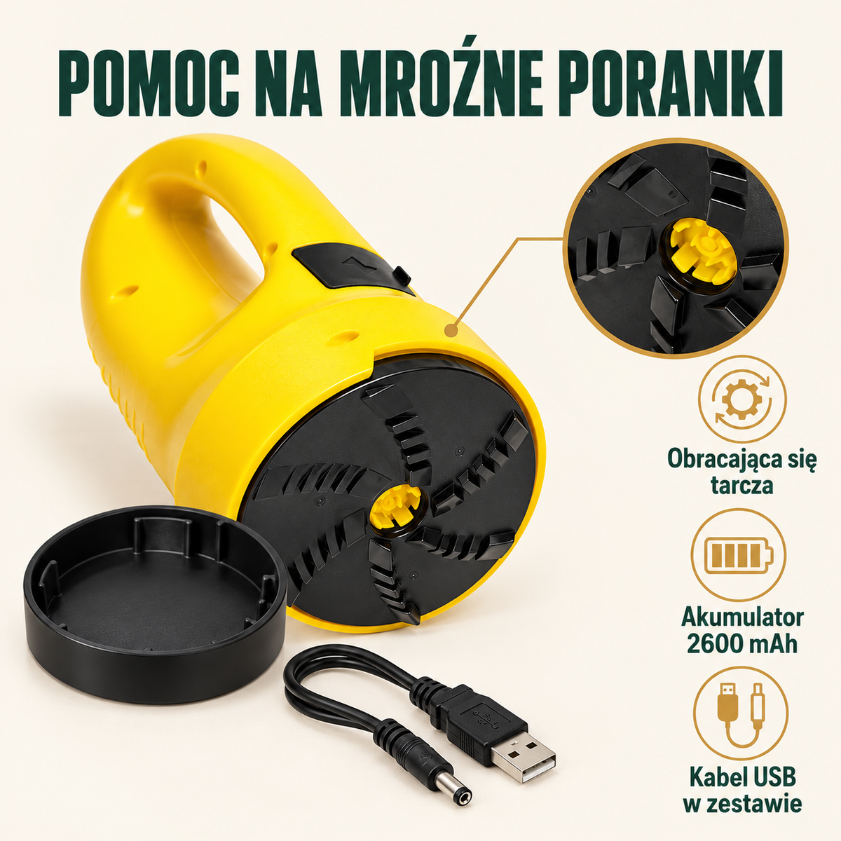 Elektryczna skrobaczka do szyb — najważniejsze cechy